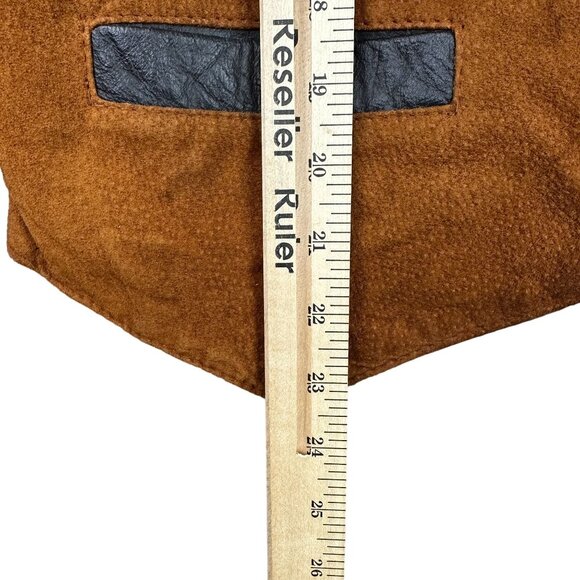 Vtg Roughphase Chief Of The Highway Leather Vest L Western Bull Skull & Conchos - Picture 10 of 12